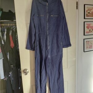 Blue Denim Jumpsuit